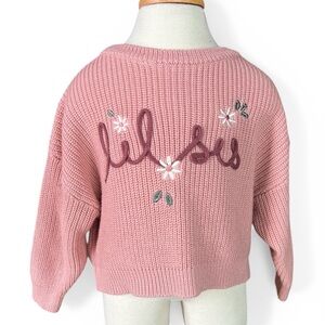 Gerber Pink Embroidered Women's Sweater